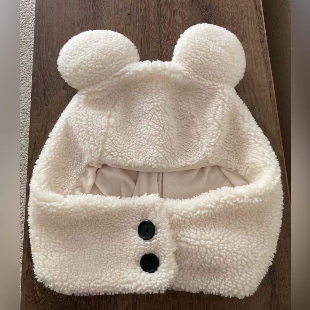 Official Disney Tokyo Sea Cute Fuzzy Mickey Hood Hat